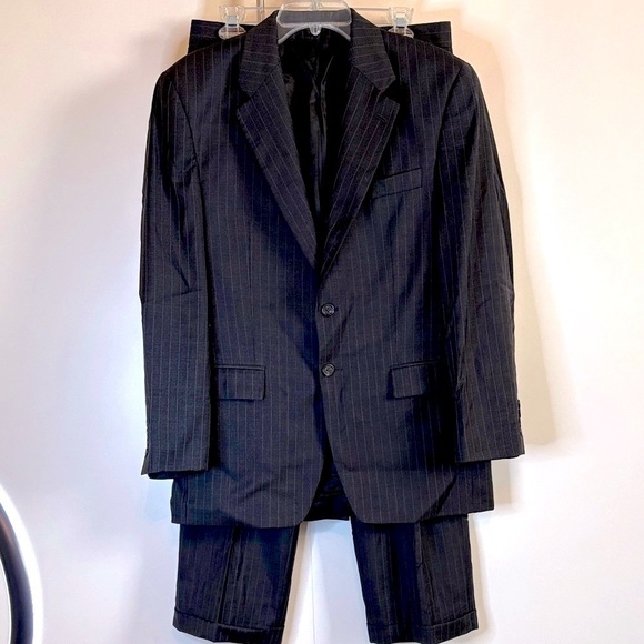 Ralph Lauren Charcoal Gray Pinstripe Suit